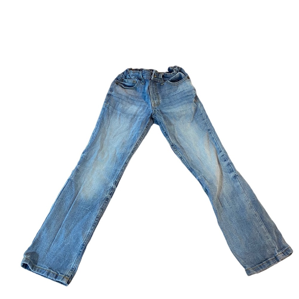 Cat and Jack Boys straight leg jeans light wash Size 8